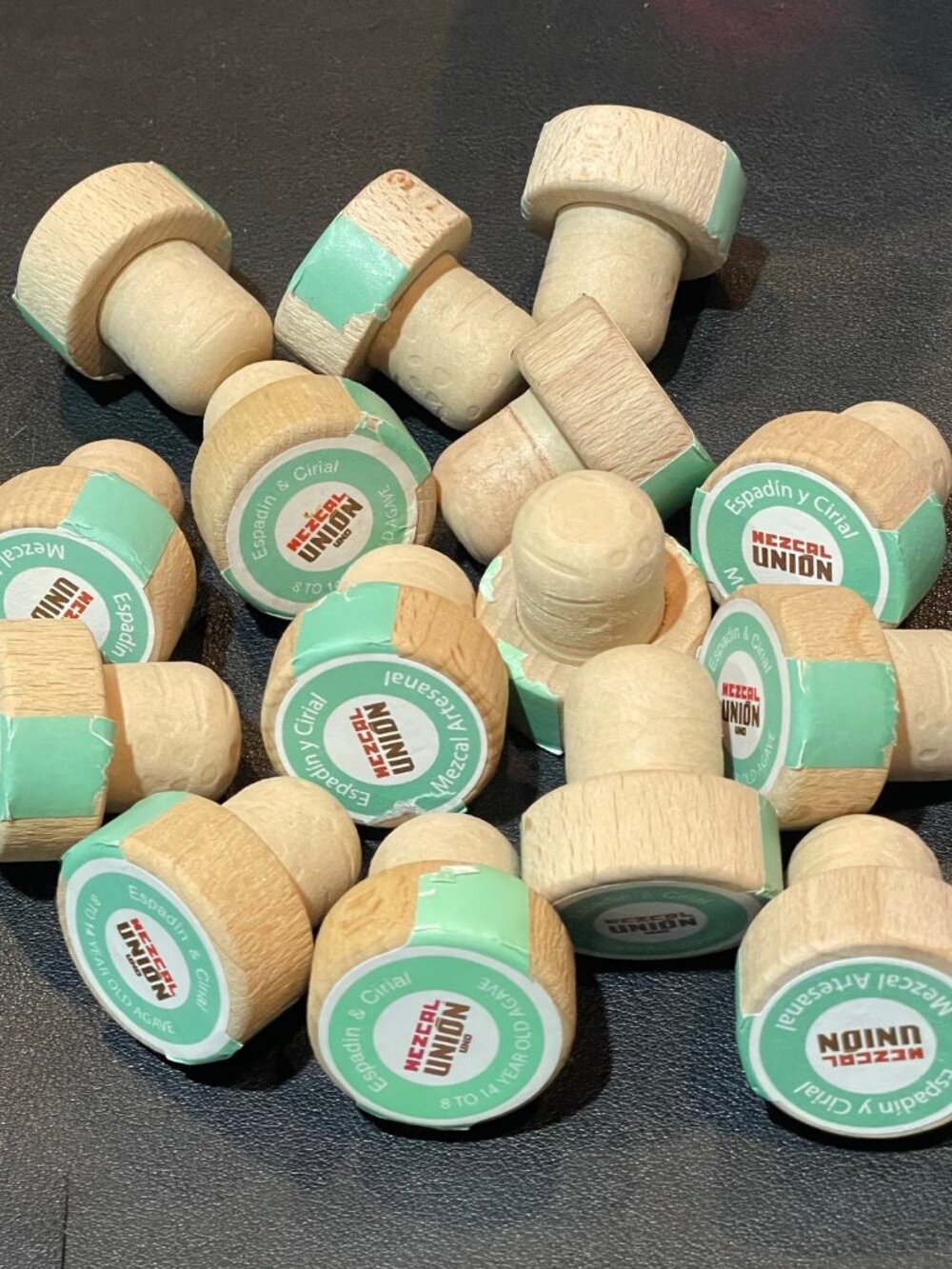 Lot of 15 Used Mezcal Union UNO Corks Craft Supply Weddings Knob Fishing